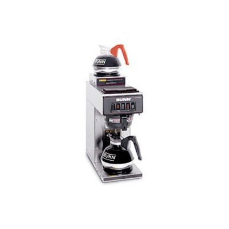 BUNN Pourover Coffee Brewer With 2 Warmers, VP17-2, Stainless Steel 13300.0002